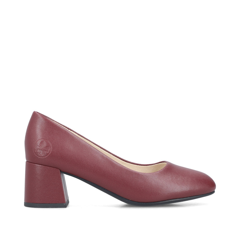 Pantofi Dama Piele Naturala Rieker RIEK 44750 Bordo - imaginea 3