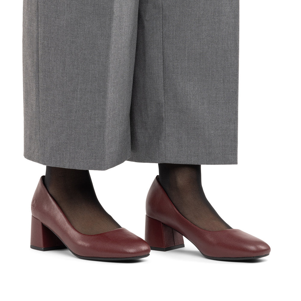 Pantofi Dama Piele Naturala Rieker RIEK 44750 Bordo - imaginea 11