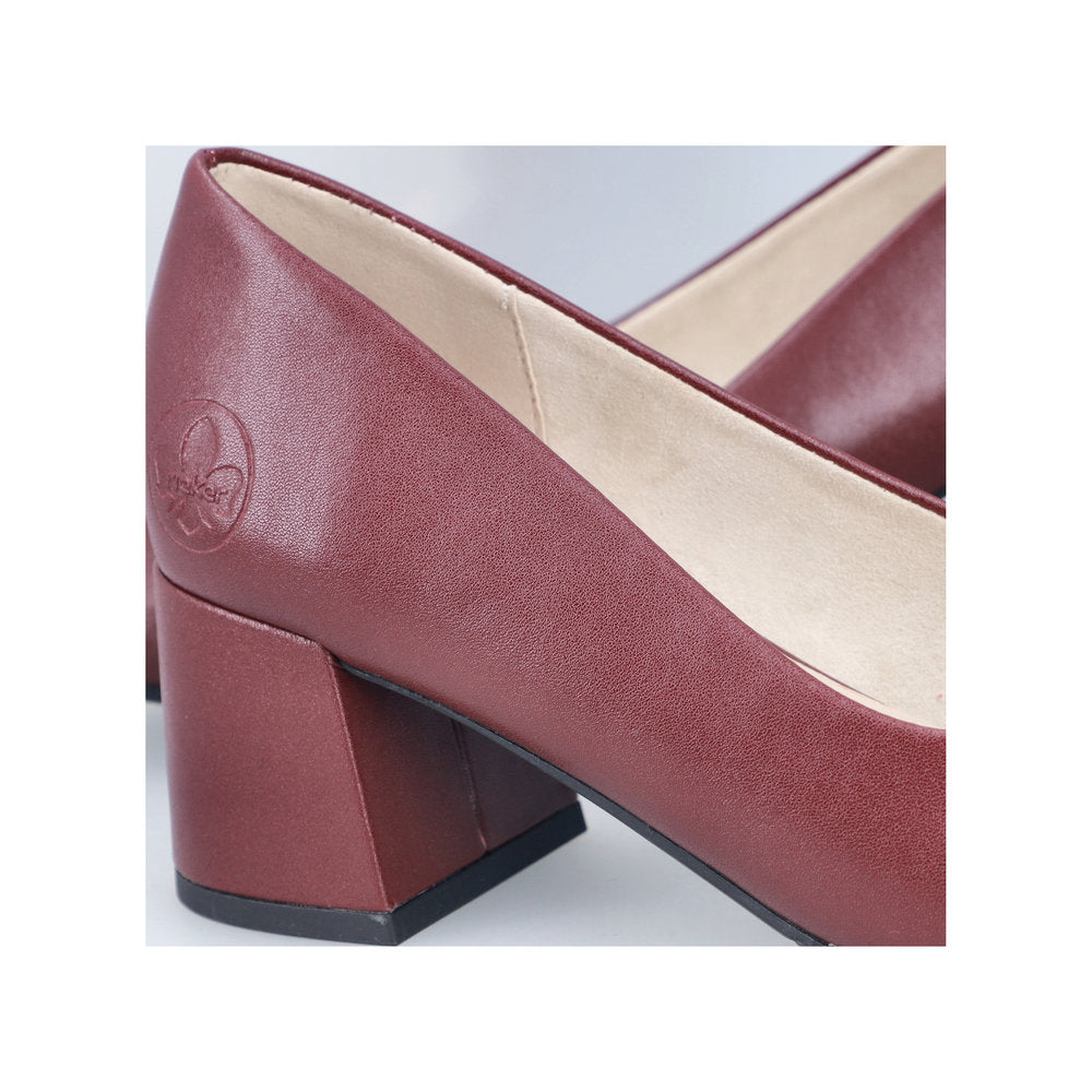 Pantofi Dama Piele Naturala Rieker RIEK 44750 Bordo - imaginea 14