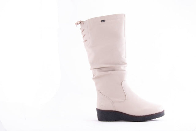 Cizme Dama Piele Naturala Rieker Riek Y4693 /Bej - Rieker - amely.ro