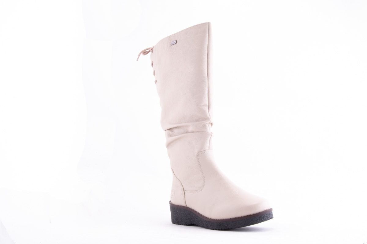 Cizme Dama Piele Naturala Rieker Riek Y4693 /Bej - Rieker - amely.ro
