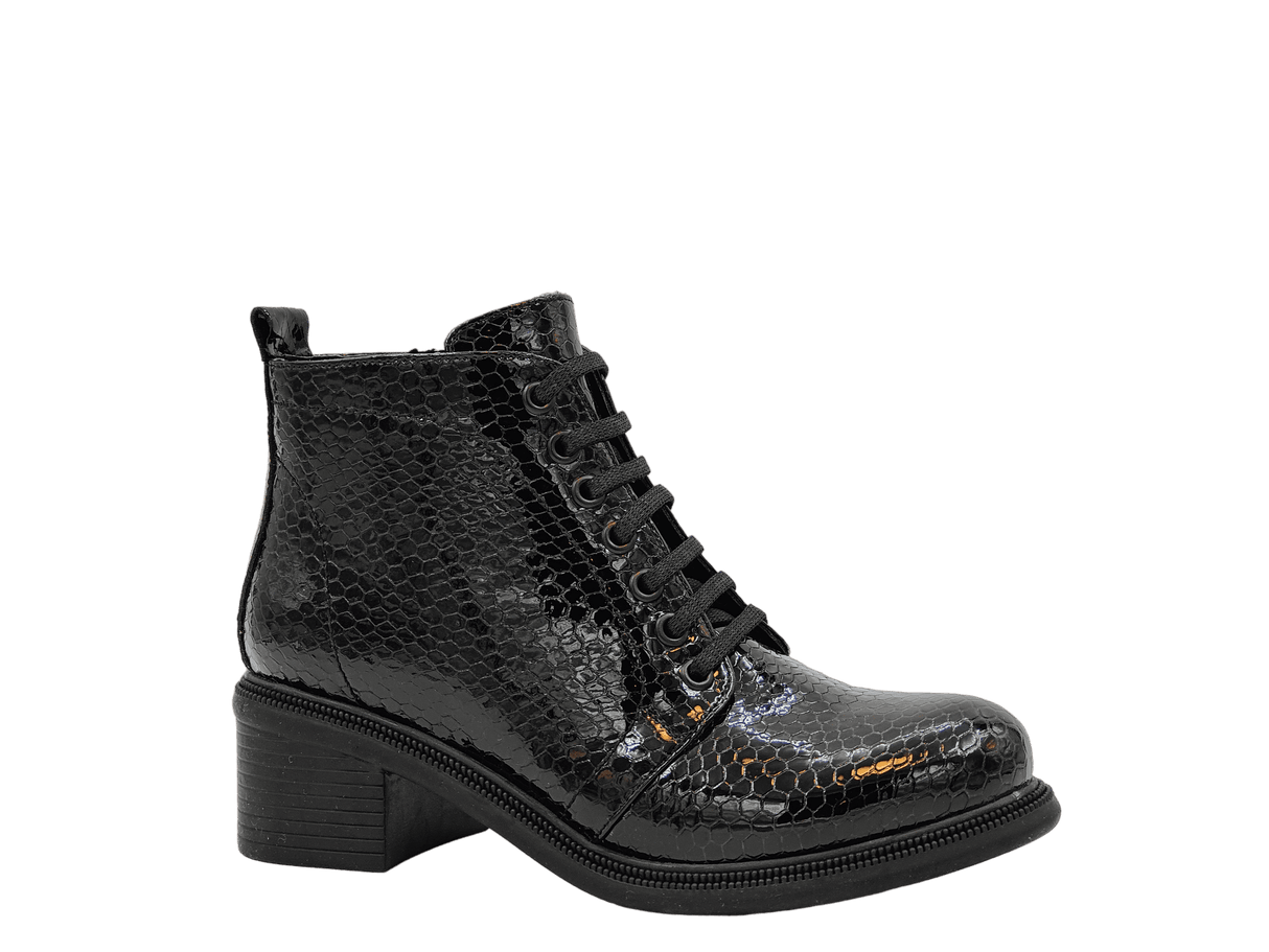 Ghete Dama Angelo Nazario Piele Naturala Lacuita Doga 200 - Angelo Nazario - amely.ro