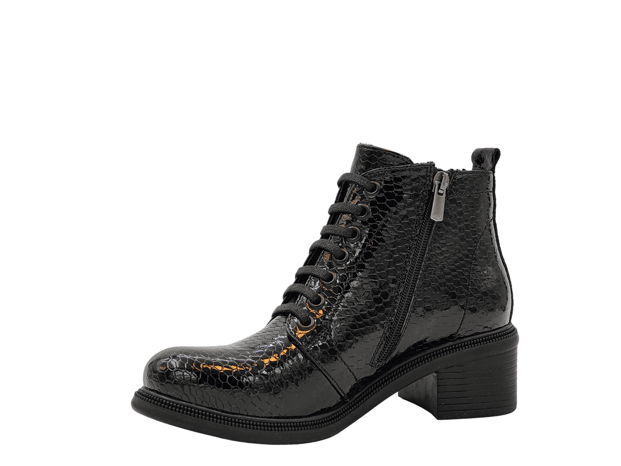 Ghete Dama Angelo Nazario Piele Naturala Lacuita Doga 200 - Angelo Nazario - amely.ro