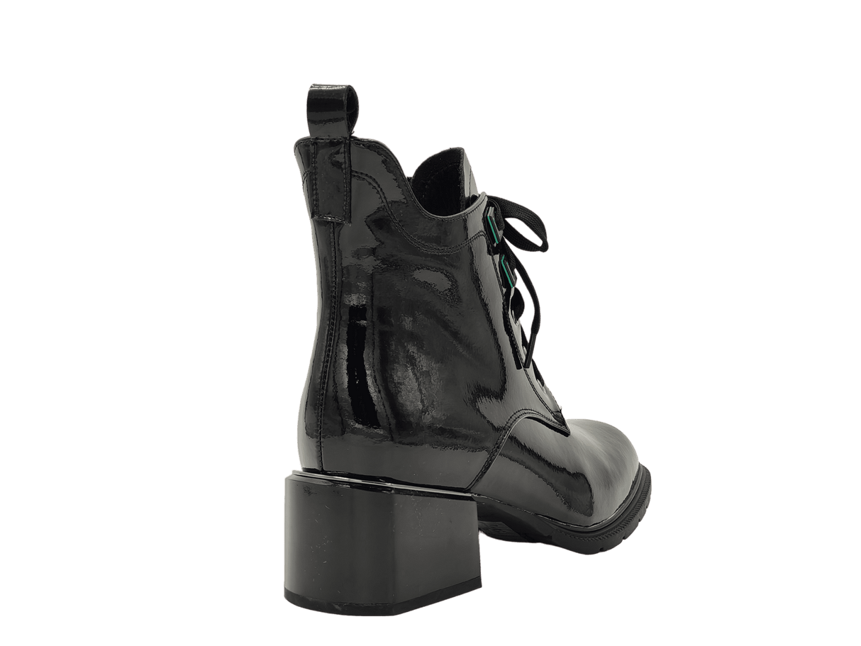 Ghete Dama Elegante Franky Piele Naturala Lacuita Feni 031-860-1 - Franky - amely.ro