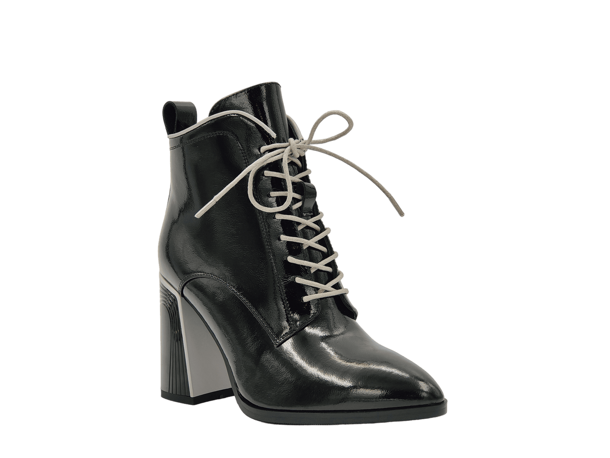 Ghete Dama Elegante Franky Piele Naturala Lacuita Feni 15-01B - Franky - amely.ro