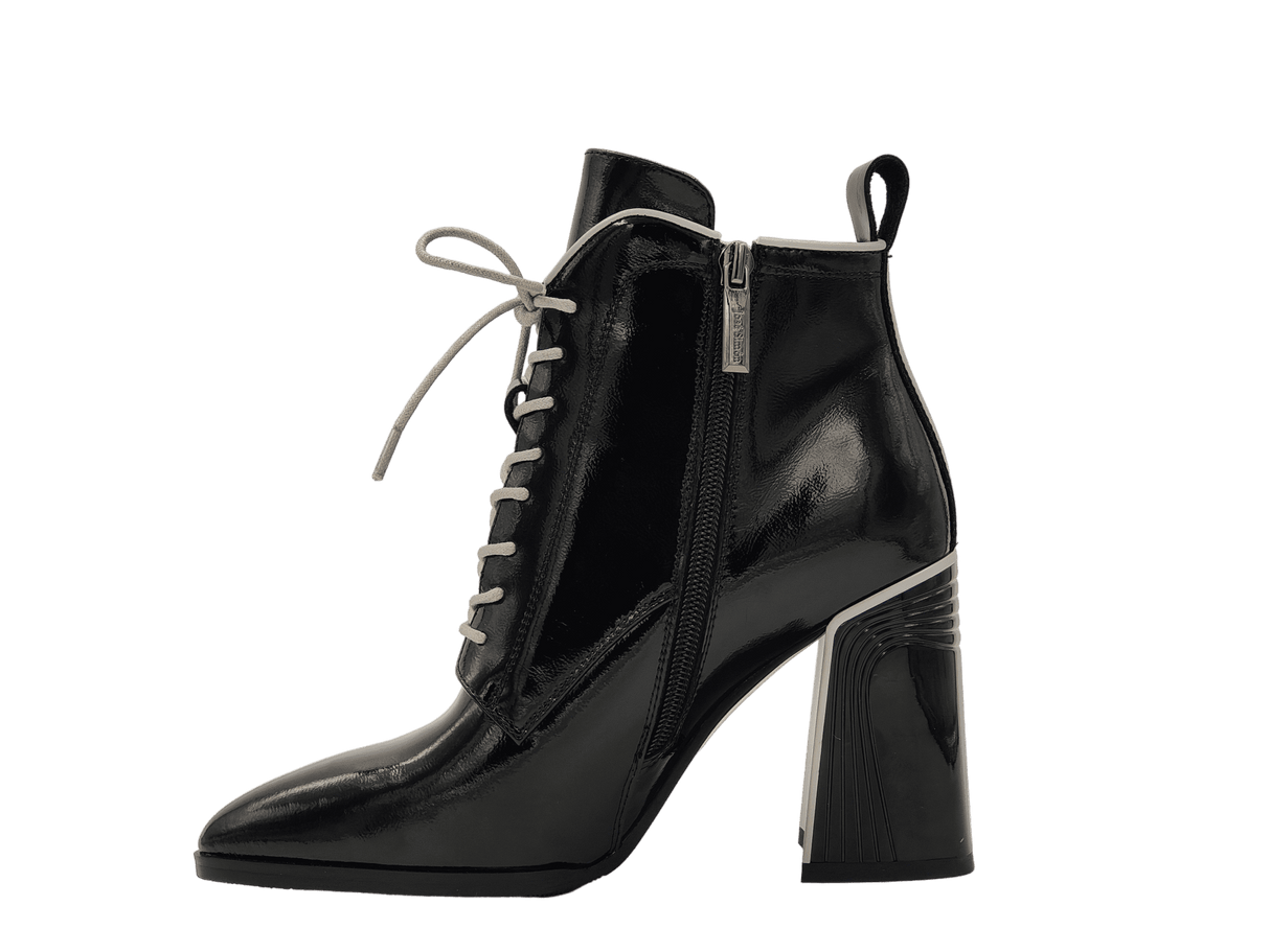 Ghete Dama Elegante Franky Piele Naturala Lacuita Feni 15-01B - Franky - amely.ro