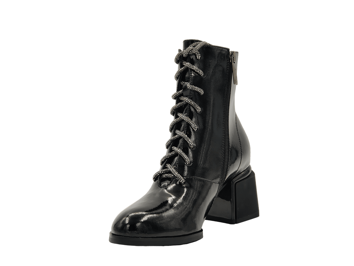 Ghete Dama Elegante Franky Piele Naturala Lacuita Feni 577-16D - Franky - amely.ro