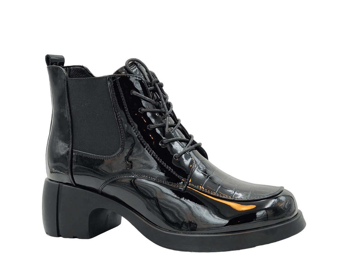 Ghete Dama Franky Piele Naturala Lacuita Feni 220750 - Franky - amely.ro