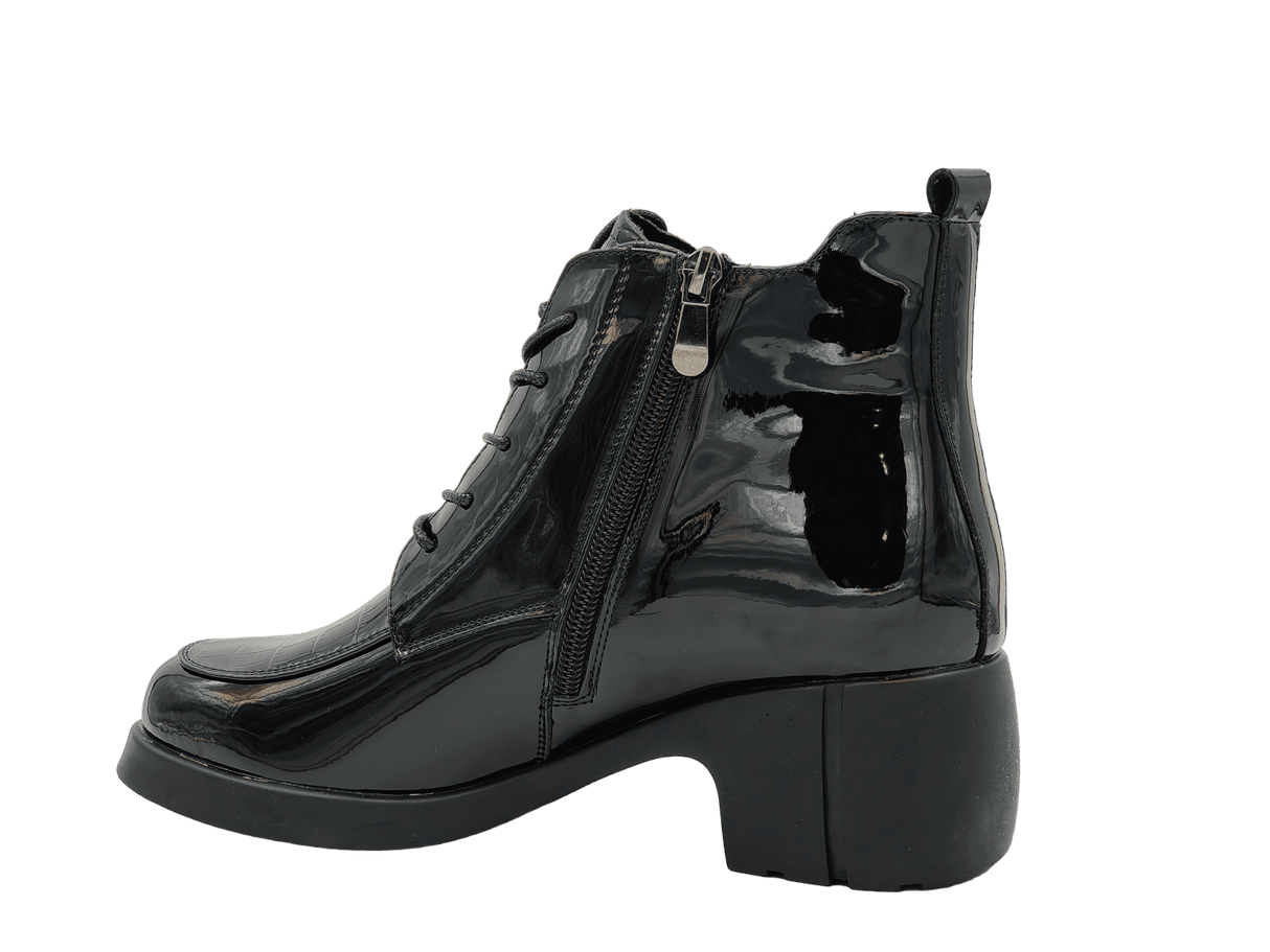 Ghete Dama Franky Piele Naturala Lacuita Feni 220750 - Franky - amely.ro