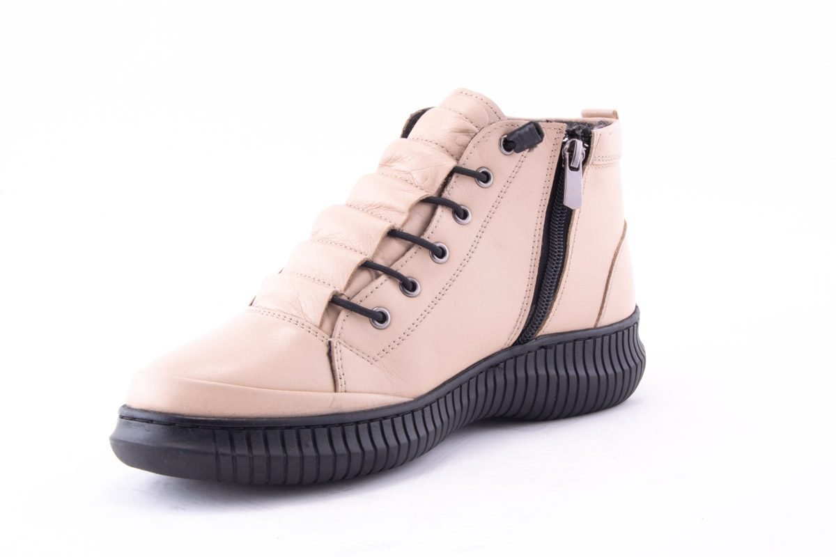 Ghete Dama Piele Naturala De Vitel Claudio Casini Cart 1073 /Bej - Claudio Casini - amely.ro