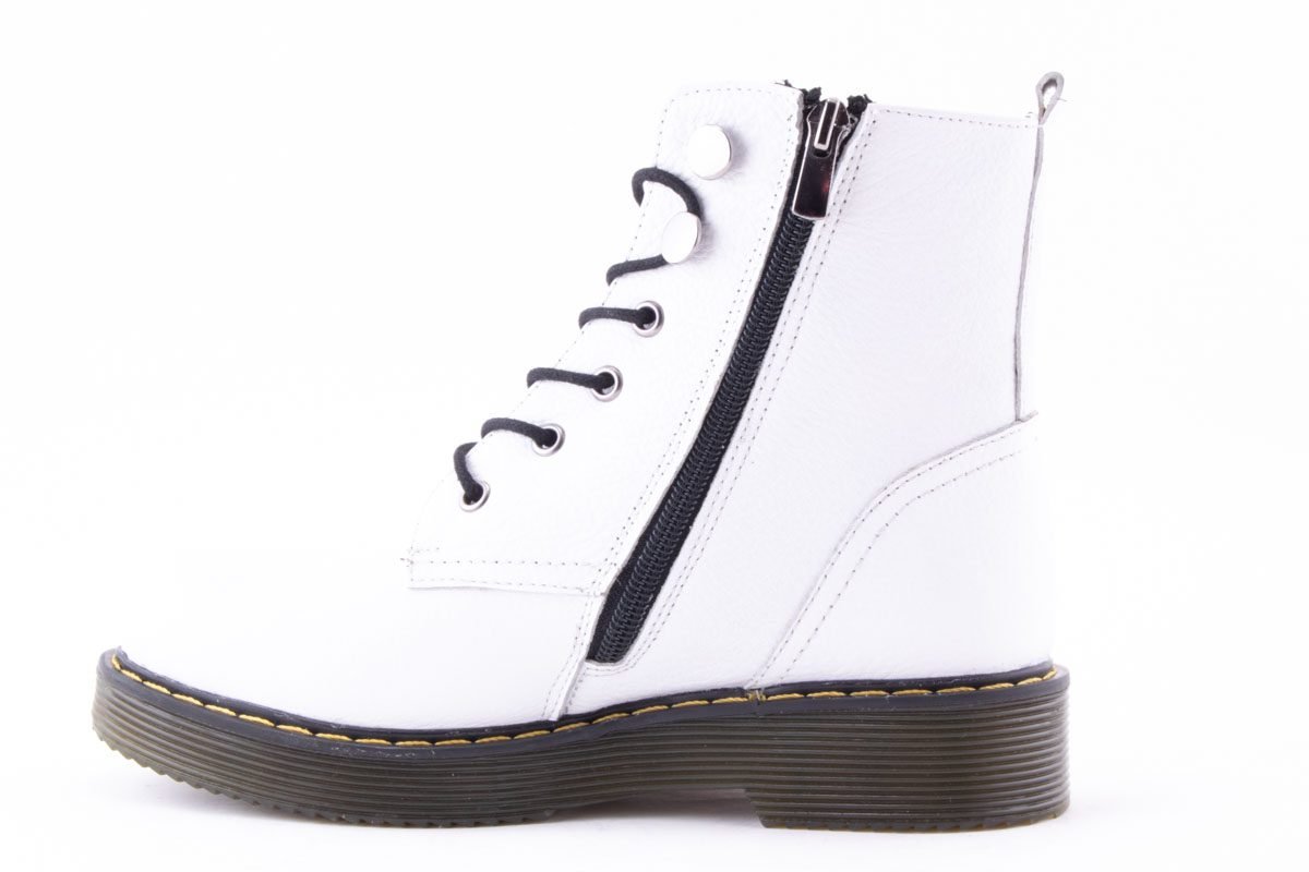 Ghete Dama Piele Naturala De Vitel Claudio Casini Cart 3001 /Alb - Claudio Casini - amely.ro