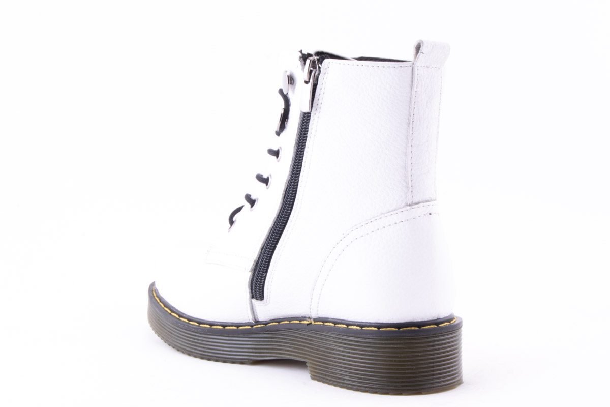 Ghete Dama Piele Naturala De Vitel Claudio Casini Cart 3001 /Alb - Claudio Casini - amely.ro