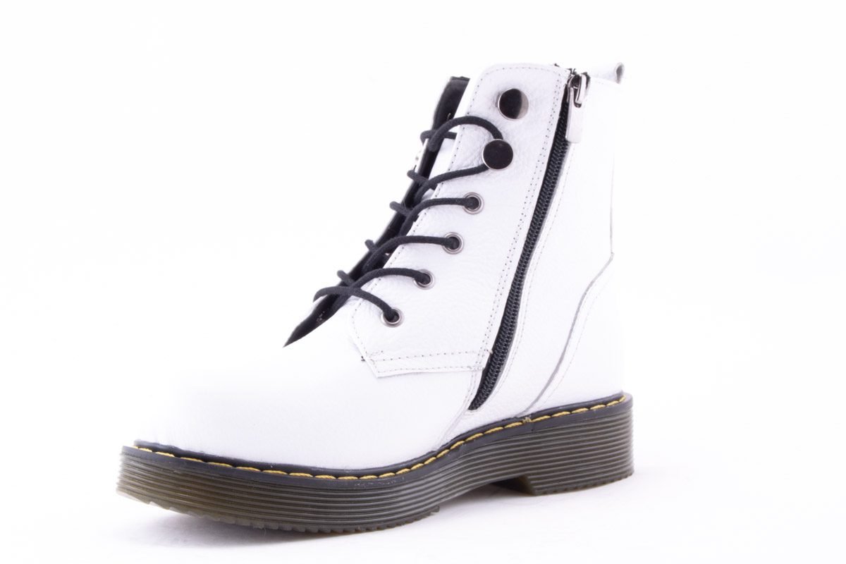 Ghete Dama Piele Naturala De Vitel Claudio Casini Cart 3001 /Alb - Claudio Casini - amely.ro