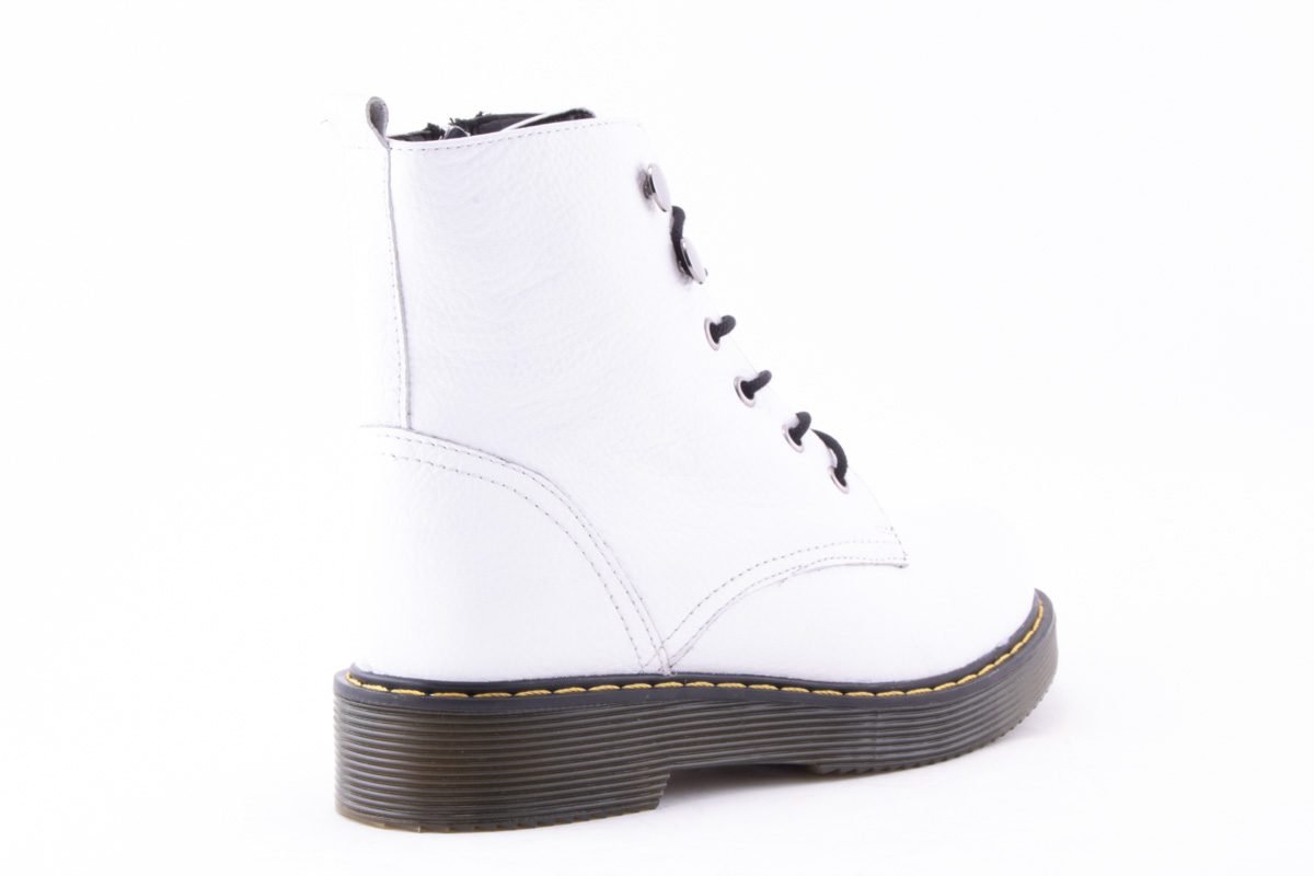 Ghete Dama Piele Naturala De Vitel Claudio Casini Cart 3001 /Alb - Claudio Casini - amely.ro