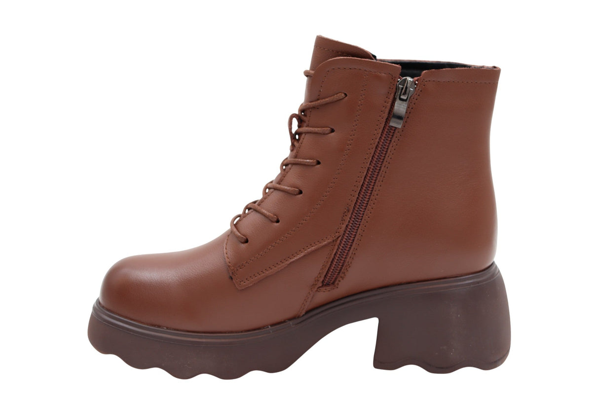 Ghete Dama Piele Naturala Stephano FENI 5008 - Stephano - amely.ro