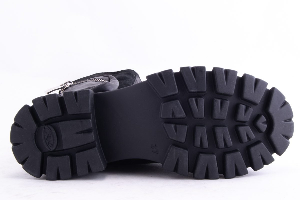 Ghete Dama Raimondo Piele Naturala Leof 340 /Negru - Raimondo - amely.ro