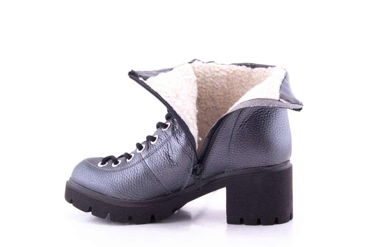 Ghete Dama Raimondo Piele Naturala Leof 541 /Grisid - amely.ro - amely.ro