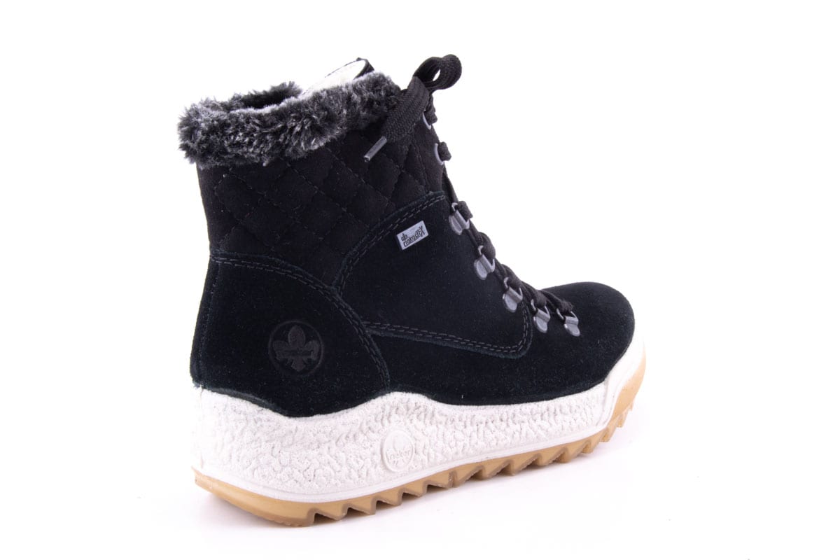 Ghete Dama Rieker Piele Naturala Intoarsa Riek Y4733 /Nv - Rieker - amely.ro