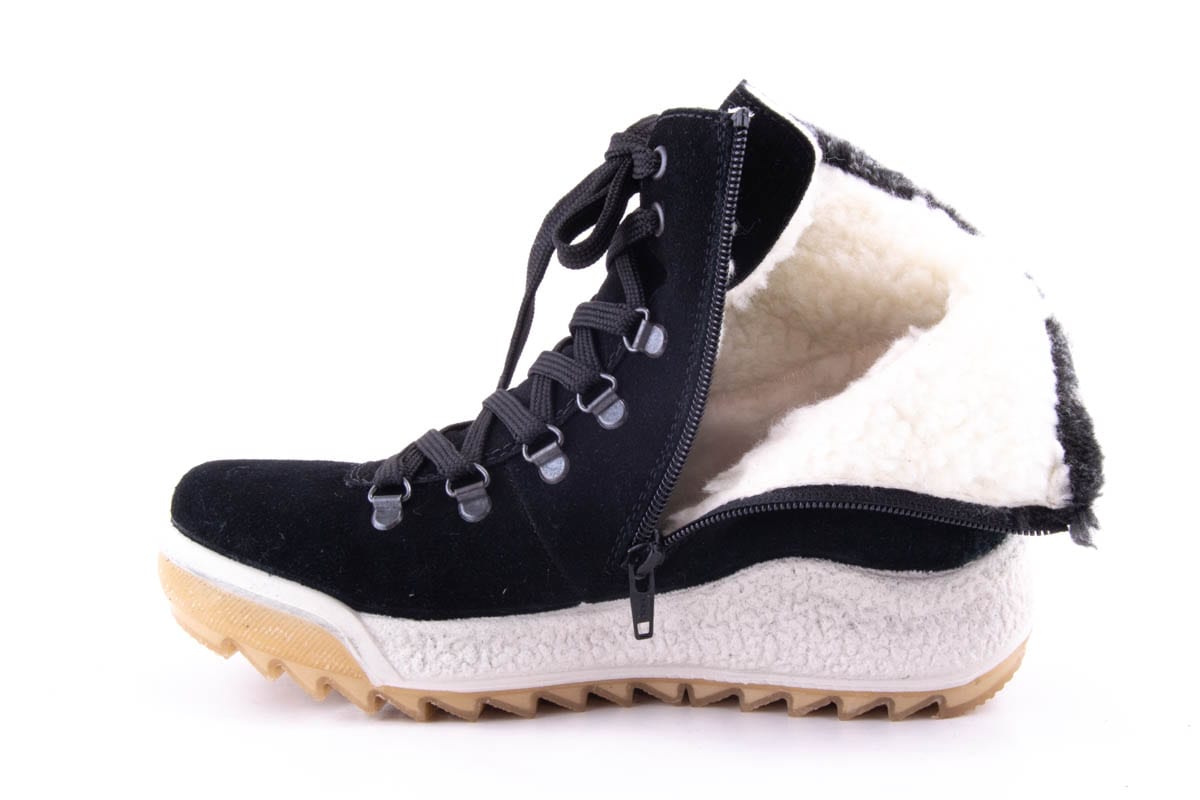 Ghete Dama Rieker Piele Naturala Intoarsa Riek Y4733 /Nv - Rieker - amely.ro