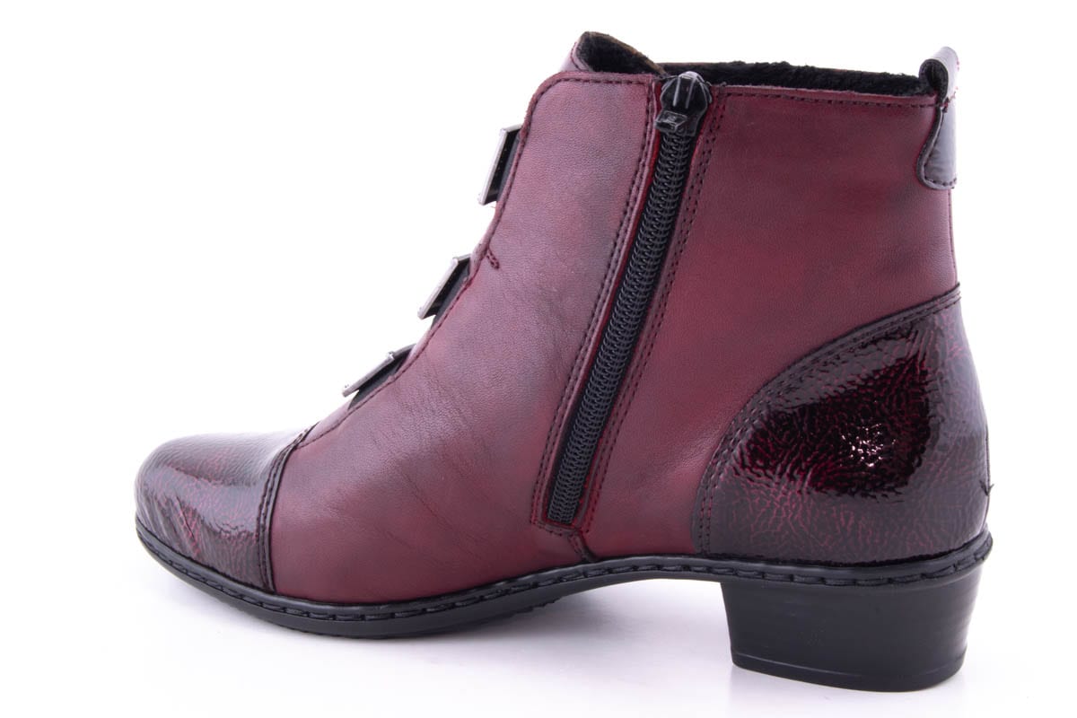 Ghete Dama Rieker Piele Naturala Riek Y07C9 /Vis - Rieker - amely.ro