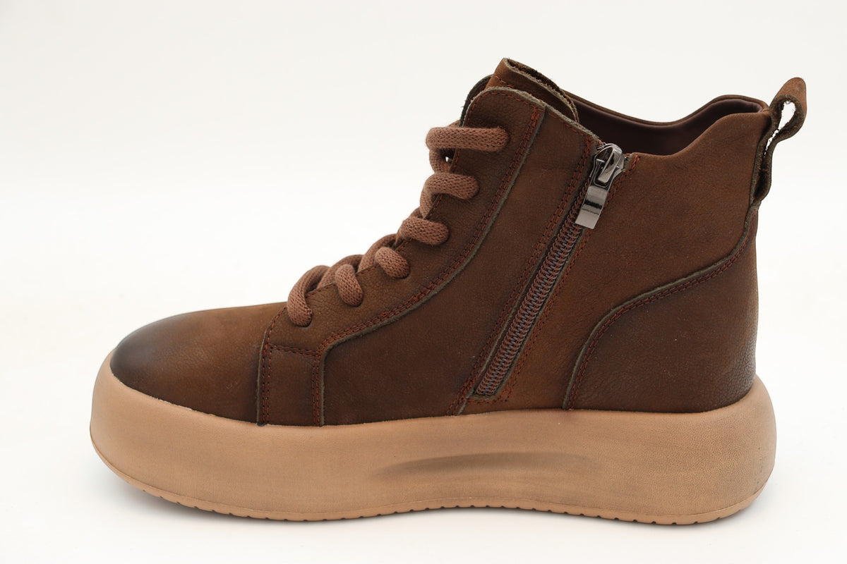 Ghete Dama Piele Naturala Feeling BELL 86683 Maro - imaginea 4
