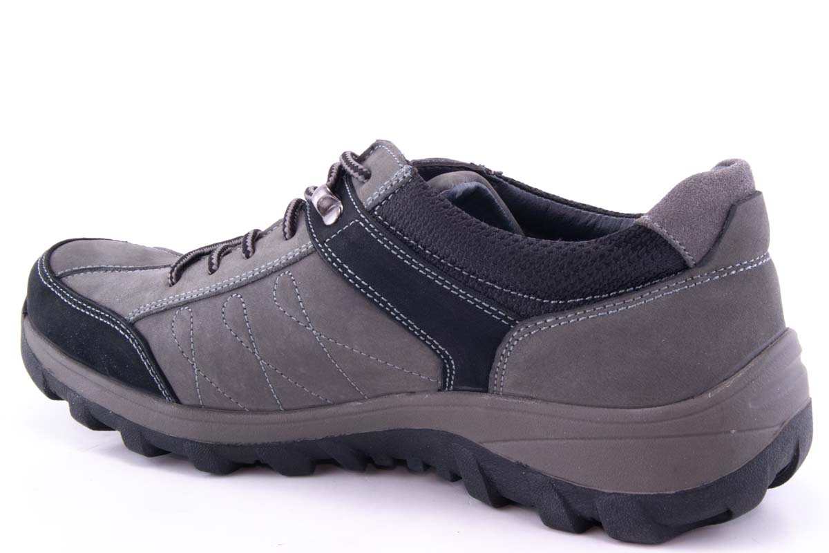 Pantofi Barbati Ld Ricardo Din Piele Naturala Kond 19612/ Gri - amely.ro - amely.ro