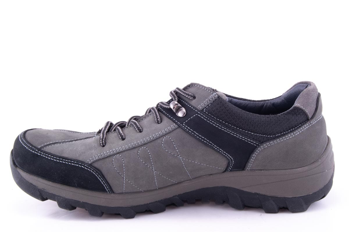 Pantofi Barbati Ld Ricardo Din Piele Naturala Kond 19612/ Gri - amely.ro - amely.ro