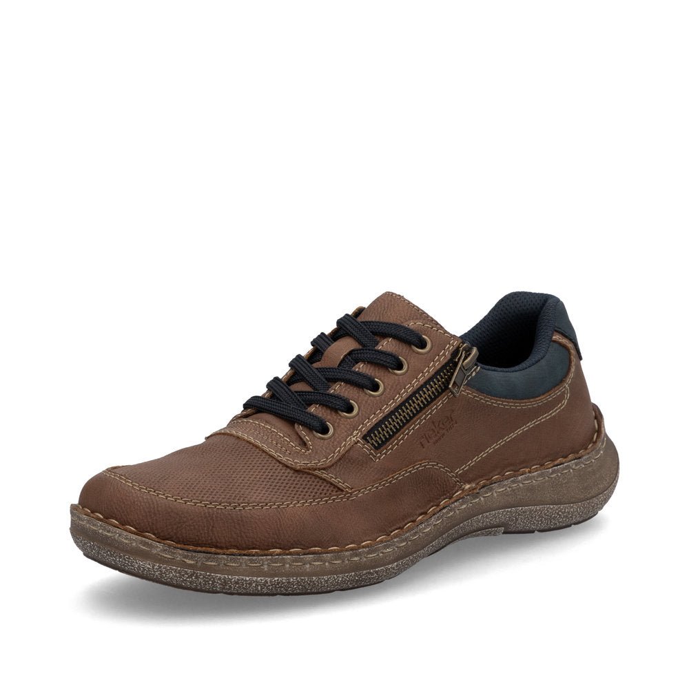 Pantofi Barbati Piele Naturala Rieker RIEK 03006 - Rieker - amely.ro
