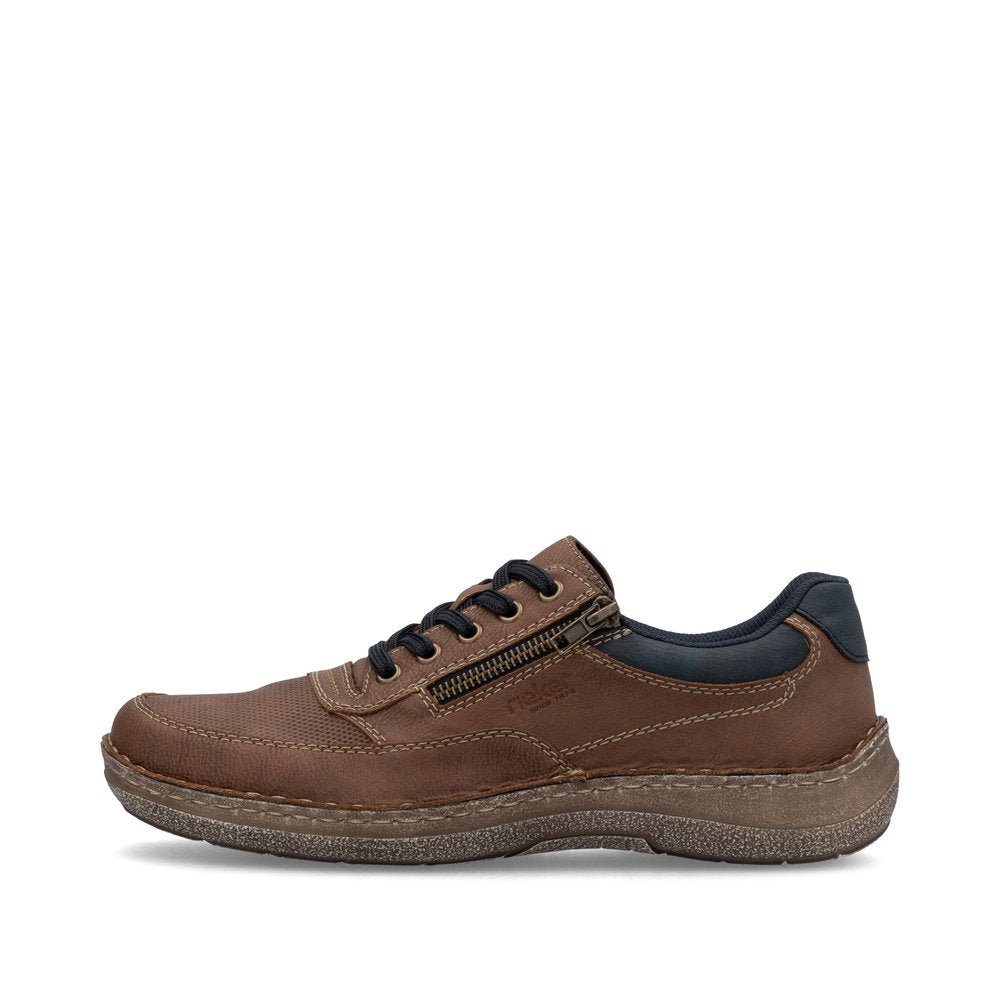 Pantofi Barbati Piele Naturala Rieker RIEK 03006 - Rieker - amely.ro