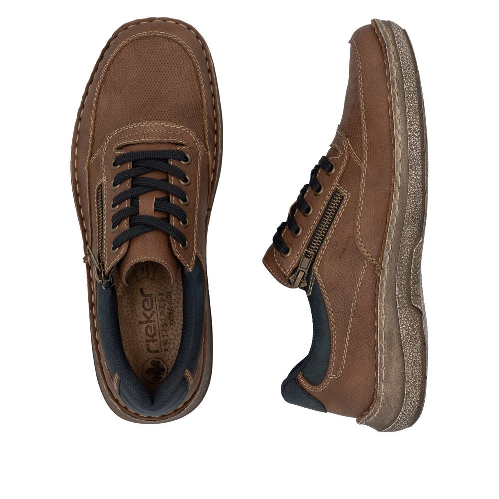 Pantofi Barbati Piele Naturala Rieker RIEK 03006 - Rieker - amely.ro