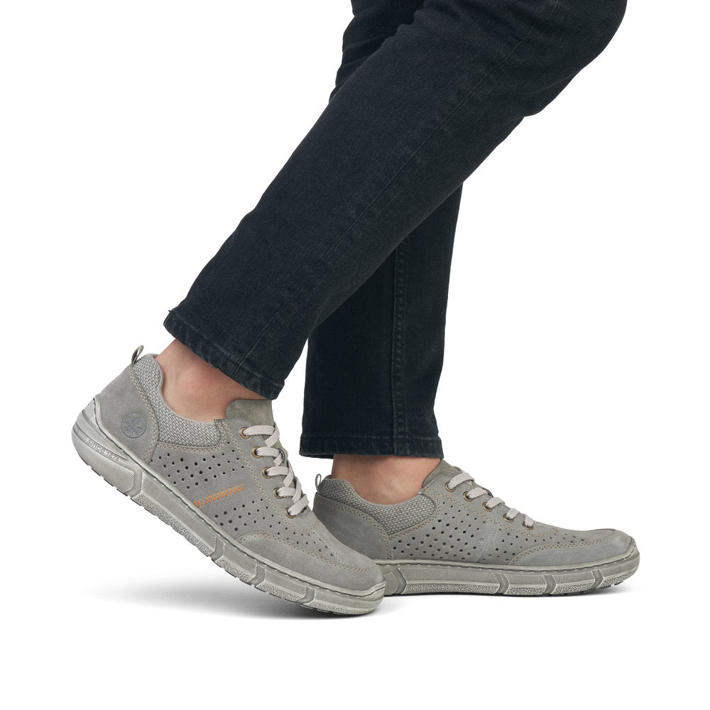 Pantofi Barbati Piele Naturala Rieker RIEK 04001 - Rieker - amely.ro