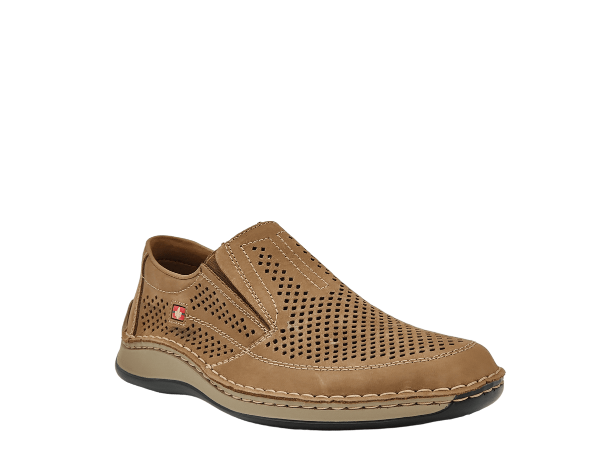 Pantofi Barbati Piele Naturala Rieker RIEK 05277 - Rieker - amely.ro
