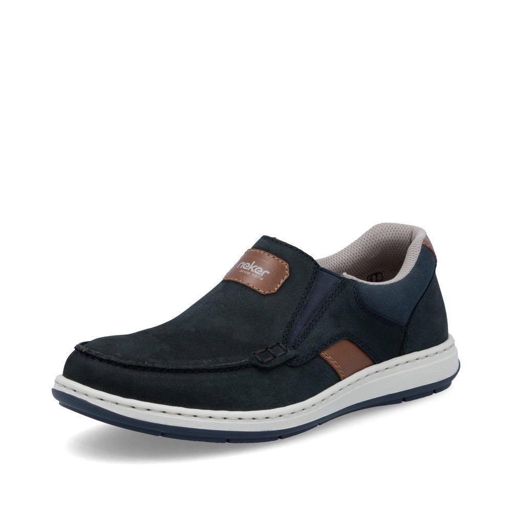 Pantofi Barbati Piele Naturala Rieker RIEK 17368 - Rieker - amely.ro