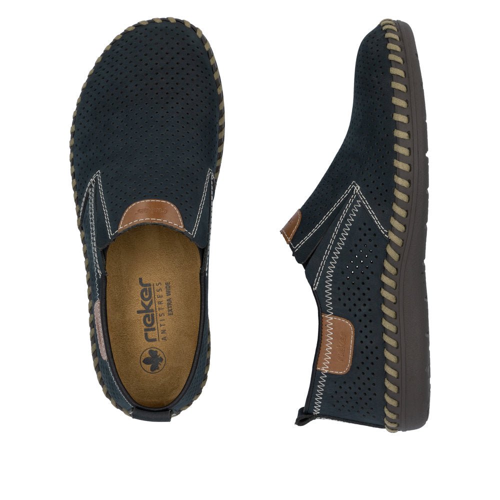 Pantofi Barbati Piele Naturala Rieker RIEK B2465 - Rieker - amely.ro