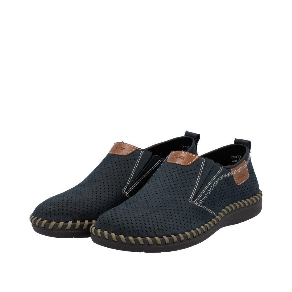Pantofi Barbati Piele Naturala Rieker RIEK B2465 - Rieker - amely.ro