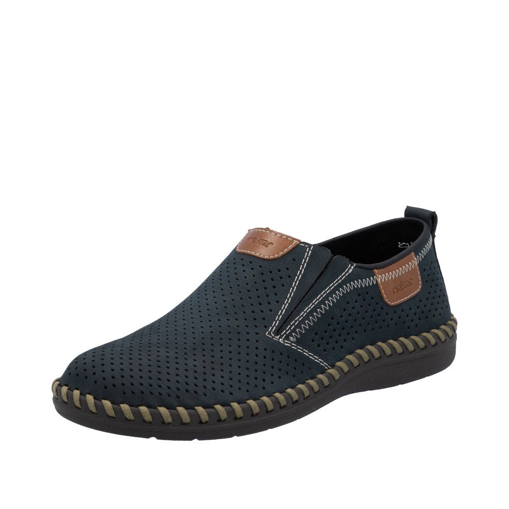 Pantofi Barbati Piele Naturala Rieker RIEK B2465 - Rieker - amely.ro