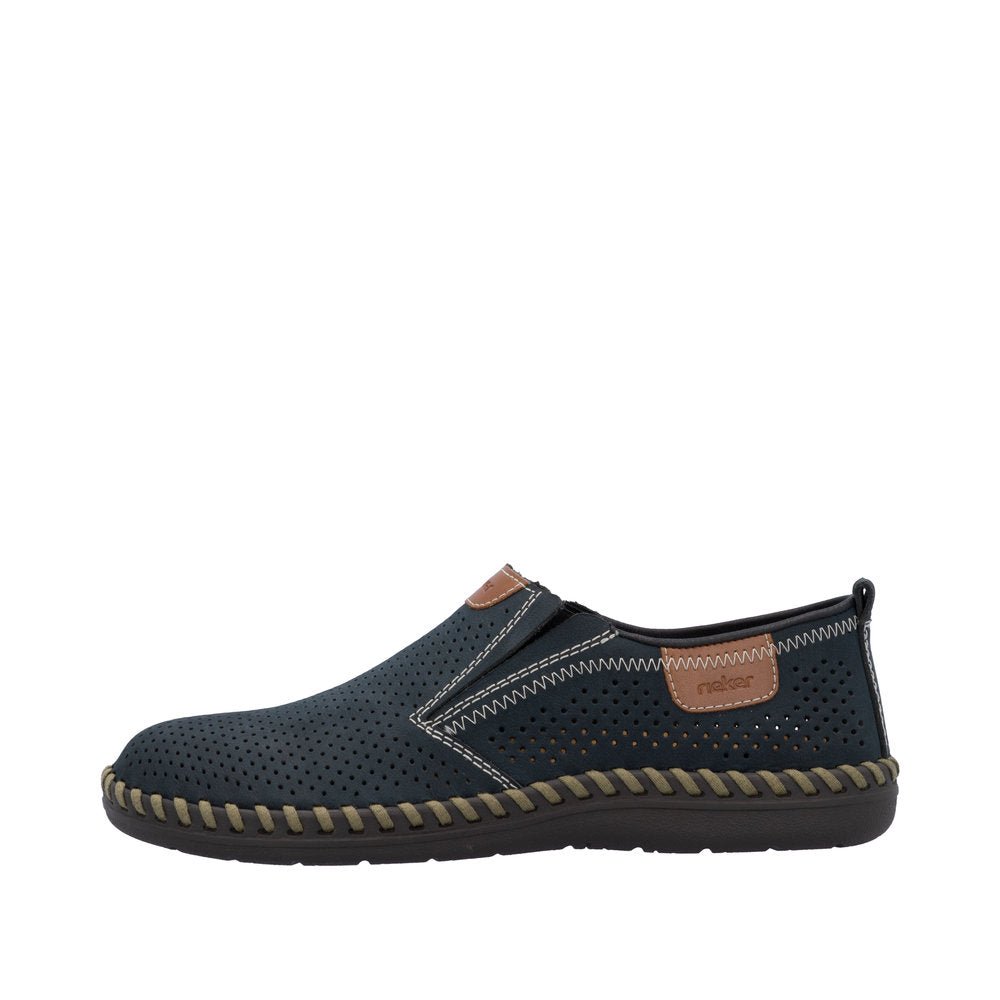 Pantofi Barbati Piele Naturala Rieker RIEK B2465 - Rieker - amely.ro