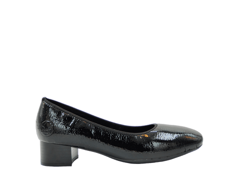 Pantofi Dama Eleganti Rieker Piele Naturala Lacuita Riek 49260 - Rieker - amely.ro