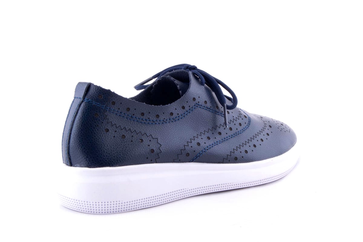 Pantofi Dama Etore Piele Naturala Bell 2020 - 1 /Albastru - amely.ro - amely.ro