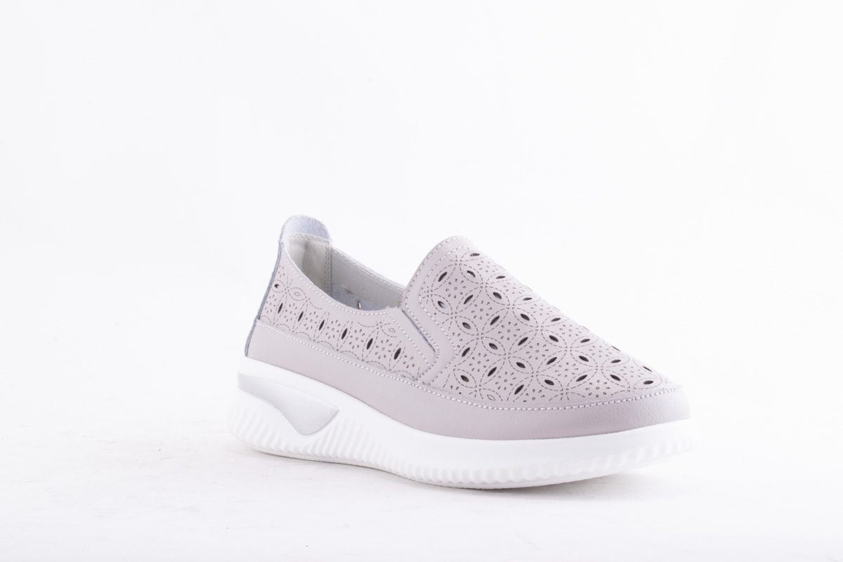 Pantofi Dama Etore Piele Naturala Bell A098 /Gri - amely.ro - amely.ro