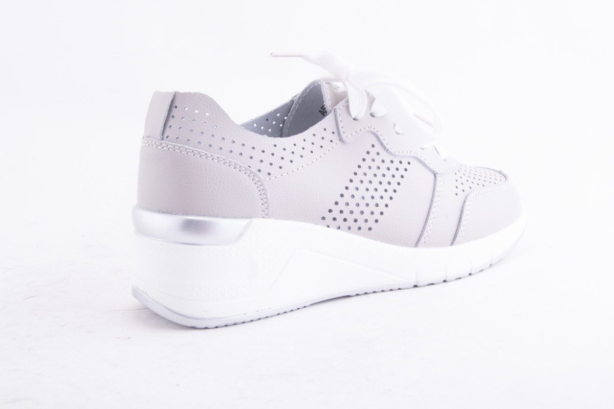 Pantofi Dama Etore Piele Naturala Bell A509 /Gri - amely.ro - amely.ro