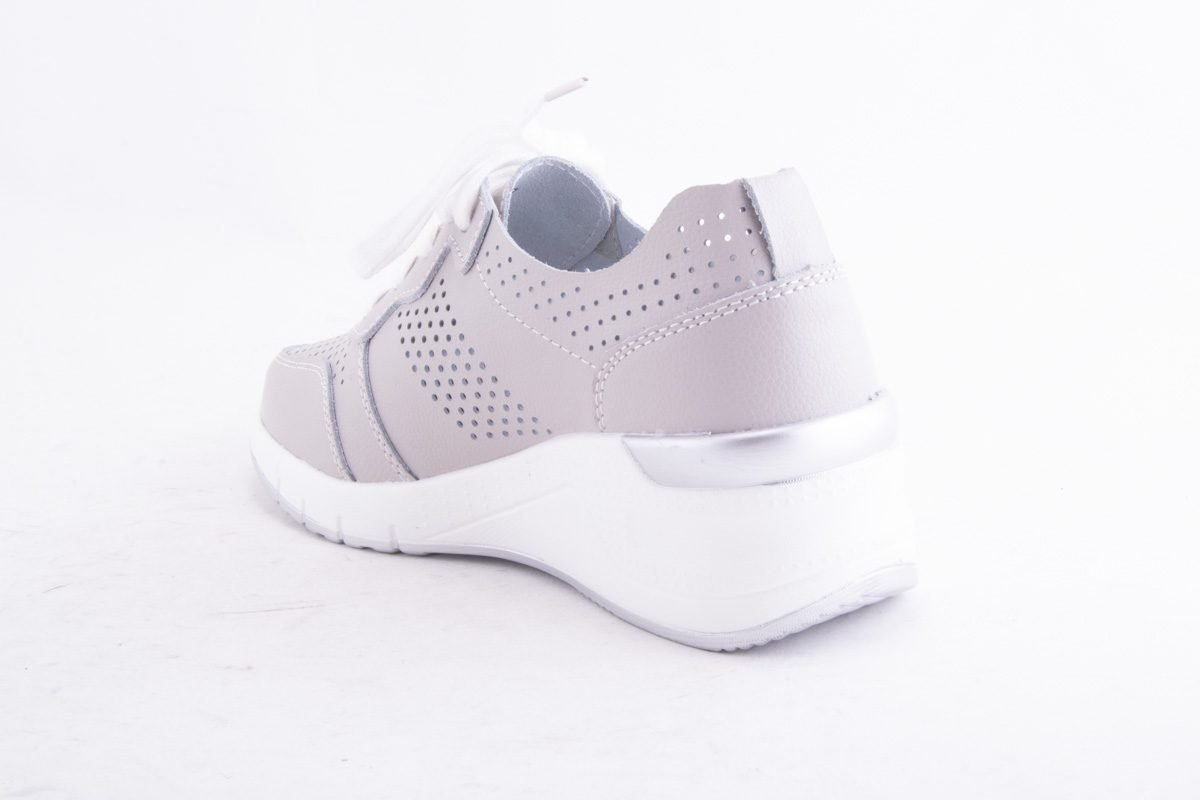 Pantofi Dama Etore Piele Naturala Bell A509 /Gri - amely.ro - amely.ro