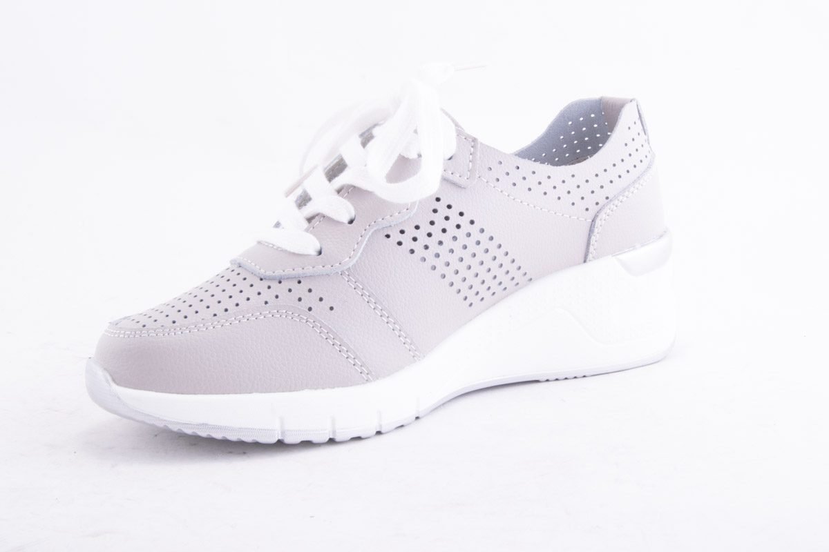 Pantofi Dama Etore Piele Naturala Bell A509 /Gri - amely.ro - amely.ro