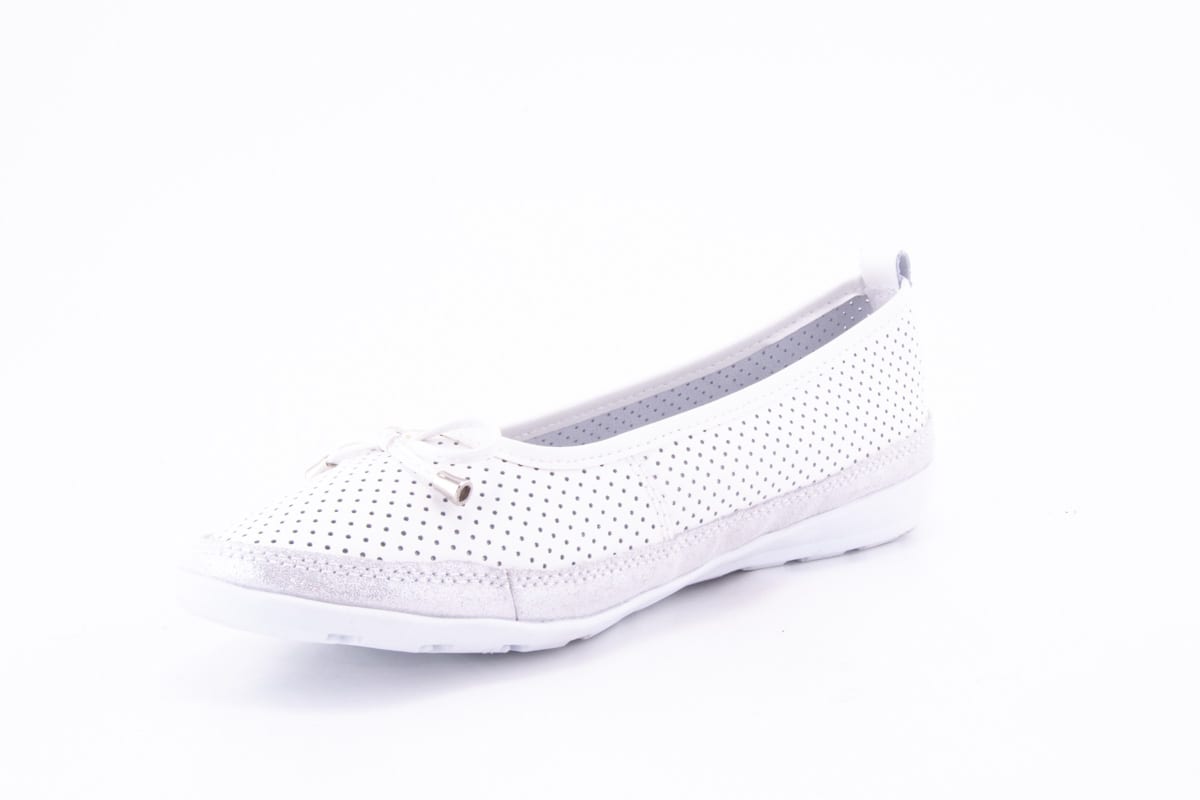 Pantofi Dama Ld Ricardo Piele Naturala Kond L0043 /Alb - amely.ro - amely.ro