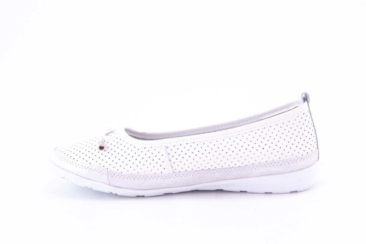 Pantofi Dama Ld Ricardo Piele Naturala Kond L0043 /Alb - amely.ro - amely.ro