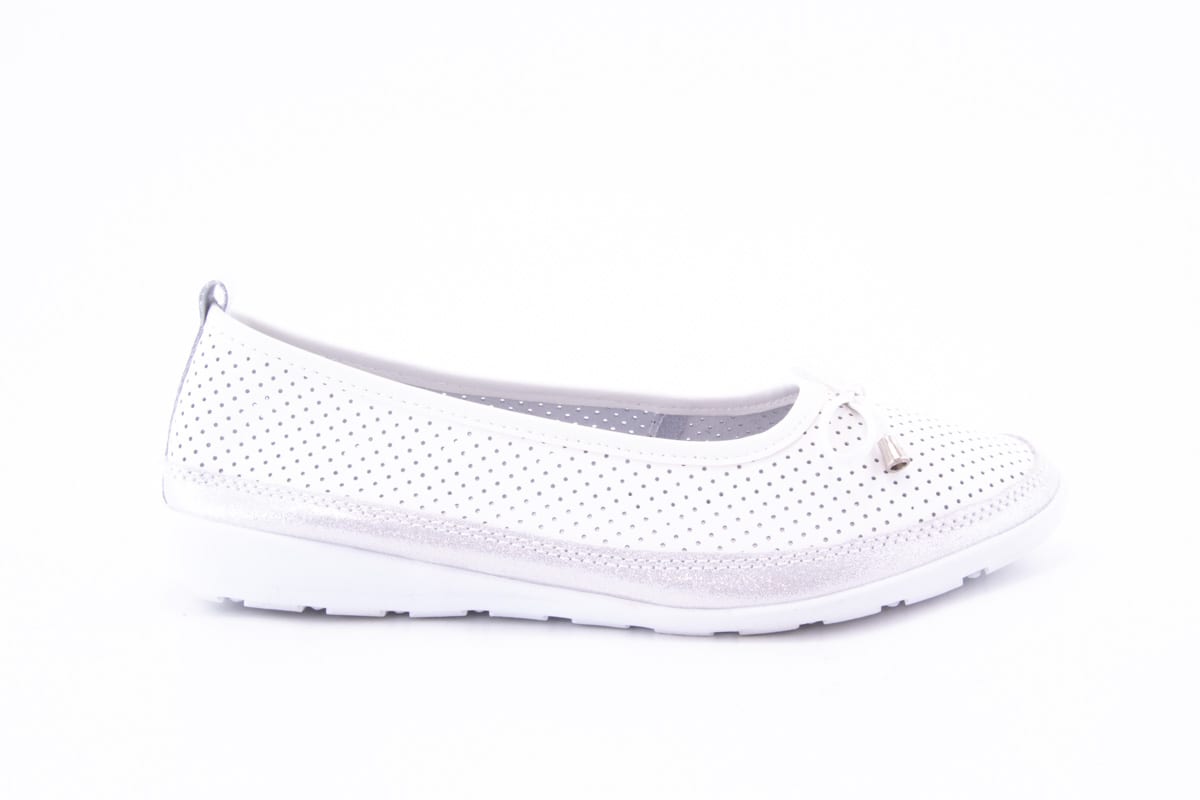 Pantofi Dama Ld Ricardo Piele Naturala Kond L0043 /Alb - amely.ro - amely.ro