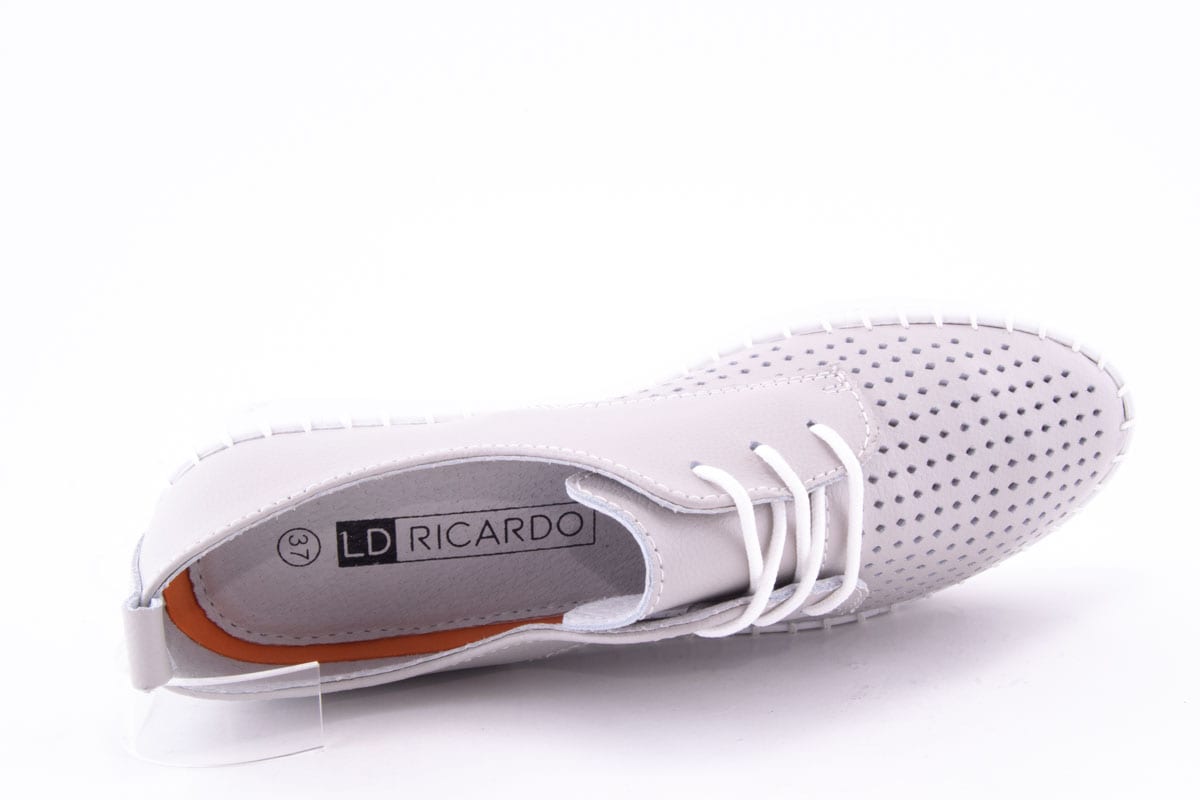 Pantofi Dama Ld Ricardo Piele Naturala Kond L0454 /Gri - amely.ro - amely.ro