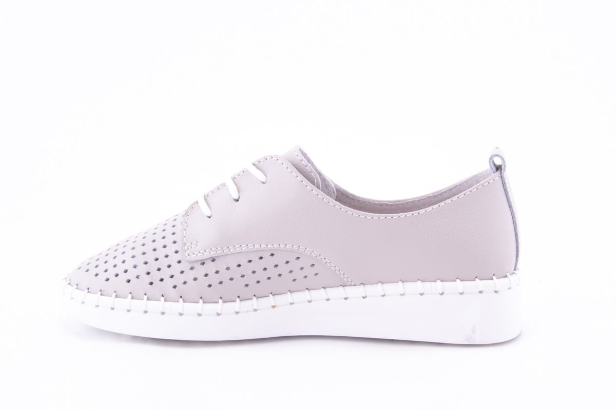 Pantofi Dama Ld Ricardo Piele Naturala Kond L0454 /Gri - amely.ro - amely.ro