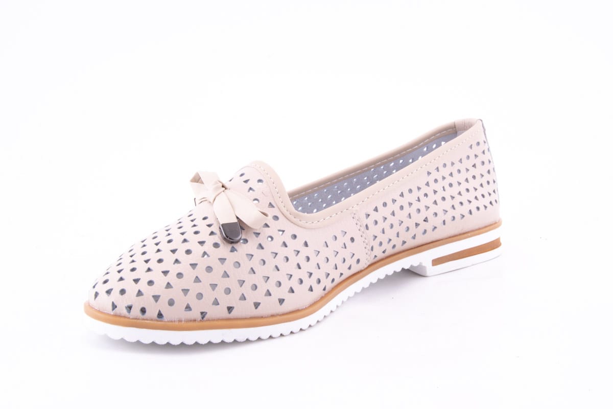 Pantofi Dama Ld Ricardo Piele Naturala Kond X18 - 30 /Bej - amely.ro - amely.ro