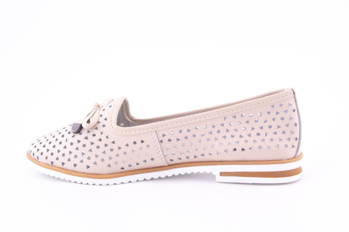 Pantofi Dama Ld Ricardo Piele Naturala Kond X18 - 30 /Bej - amely.ro - amely.ro